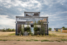 An Abandoned General Store In The Ghost Town Of Robsart, SK