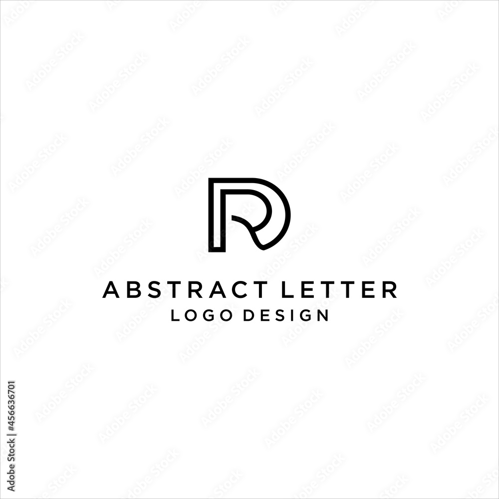 Monogram Font Rd Modern Monogram Logo Design with Initials DR and RD, Featuring Abstract ...