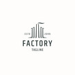 © SachyStd - Factory logo icon design template flat vector illustration