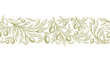© Yauheniya_Bandaruk - Olive seamless pattern, repeat stripe. Drawn fruit