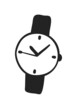 Hand drawn fashion illustration watch. Creative ink art work. Actual vector drawing