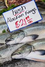 Alaskan King Salmon For Sale In Fishmongers