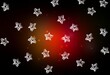 Dark Red, Yellow vector backdrop with small and big stars.