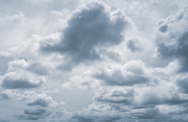 Wall Mural - dark dramatic sky and grey clouds. background for halloween day, death, and depression concept. stor