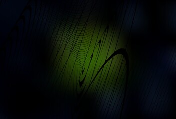Wall Mural - dark green vector blurred background.