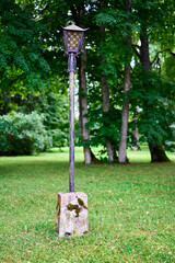 Sticker - Lantern on the column in the park