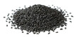 black cumin seeds isolated on the white background