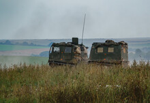 A British Army Hagglands Bandvagn 206 Bv206 In Action On A Military Exercise Wiltshire UK