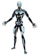 © photosvac - 3D Rendering Male Robot on White
