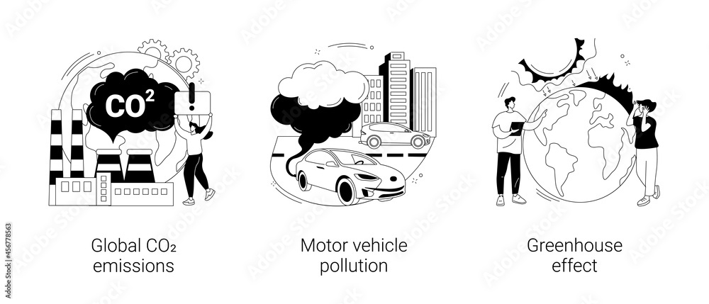 Air pollution abstract concept vector illustrations. Stock Vector ...