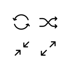 Poster - Set of linear arrow icon design collection