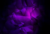 Fototapeta Motyle - Dark Purple vector polygon abstract backdrop.