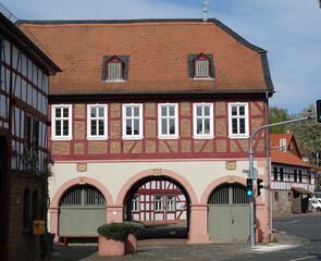 Canvas Print - Gebäude in Babenhausen-Langstadt