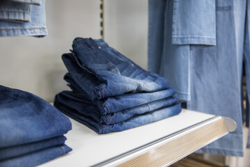 Wall Mural - jeans display in the store