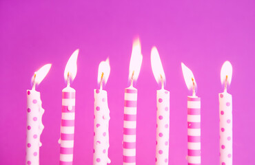 Canvas Print - Birthday candles