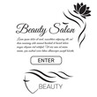 © 3dwithlove - Beautiful woman vector logo template for hair salon, beauty salon, cosmetic procedures, spa center. vector logo template for hair salon