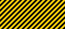 Warning Frame Grunge Yellow And Black Diagonal Stripes, Vector Grunge Texture Warn Caution, Construction, Safety Background