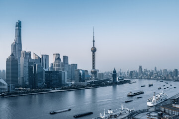 Fototapete - Shanghai at dawn