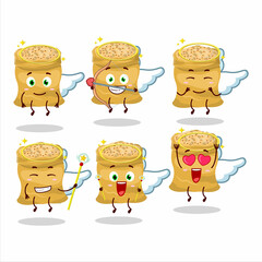 Poster - Soy beans cartoon designs as a cute angel character