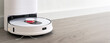 robotic vacuum cleaner on wood floor smart cleaning technology