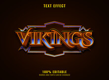 Vikings Rpg Medieval Game Logo Title Editable Text Effect