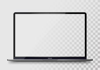 Poster - Laptop. Modern computer isolated on transparent background