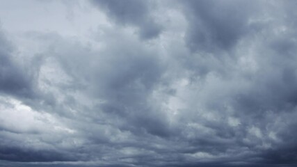time lapse of gray rainy clouds
