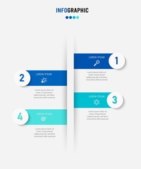 Wall Mural - Business data visualization. Process chart. Abstract elements of graph, diagram with steps, options, parts or processes. Vector business template for presentation. Creative concept for infographic.