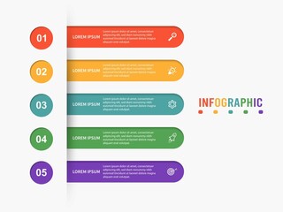 Wall Mural - Business data visualization. Process chart. Abstract elements of graph, diagram with steps, options, parts or processes. Vector business template for presentation. Creative concept for infographic.