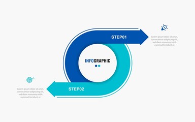 Wall Mural - Business data visualization. Process chart. Abstract elements of graph, diagram with steps, options, parts or processes. Vector business template for presentation. Creative concept for infographic.