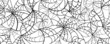 spider web pattern, halloween background, weird background and texture , black and white pattern, seamless pattern with spider