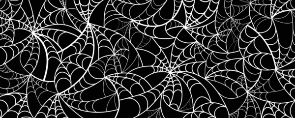 spider web pattern, halloween background, weird background and texture , black and white pattern, seamless pattern with spider