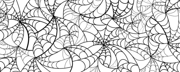 spider web pattern, halloween background, weird background and texture , black and white pattern, seamless pattern with spider