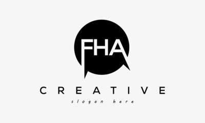 FHA creative circle letters logo design victor