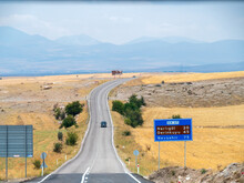 Local Rural Road In Turkey