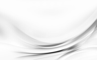 Poster - Awesome white and grey abstract background. Futuristic motion waves  design. Interior home decoration.