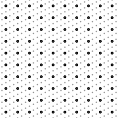 Poster - Square seamless background pattern from black gramophone record symbols are different sizes and opacity. The pattern is evenly filled. Vector illustration on white background