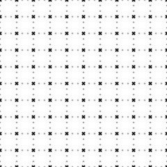 Poster - Square seamless background pattern from black adhesive plaster symbols are different sizes and opacity. The pattern is evenly filled. Vector illustration on white background