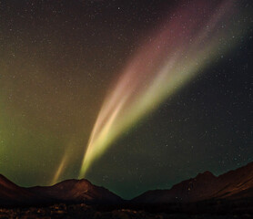 Wall Mural - rainbow in the mountains