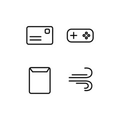 Poster - Set of linear icon design vector isolated
