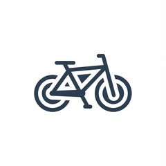 Wall Mural - Bicycle, bike solid flat icon. vector illustration