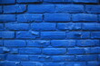 Hintergrund / Textur - Stein - Blau gestrichene Ziegelsteine
