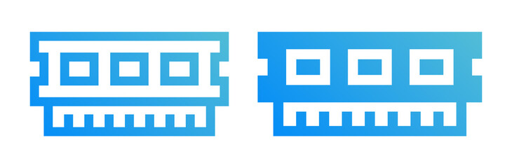 Poster - Ram icon vector from computer hardware. Vector illustration