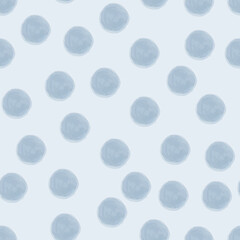 Poster - Water colored dots vector seamless repeat pattern print background