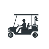 Fototapeta  - golf cart icon
