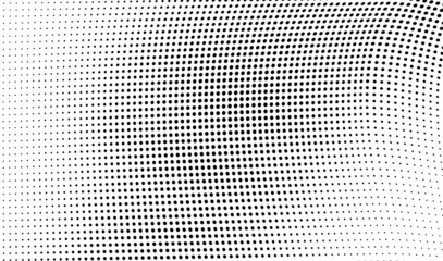 Abstract halftone wave dotted background