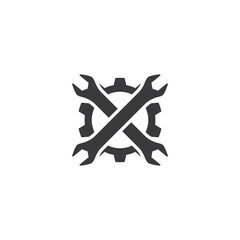 Sticker - Wrench  vector design