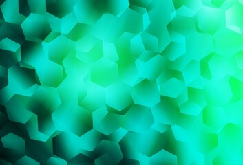 Wall Mural - light green vector shining triangular backdrop.