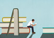 © fStop - Man reading books