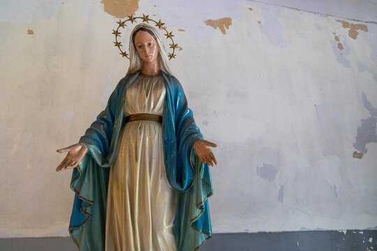 The blessed Virgin Mary statue figure
